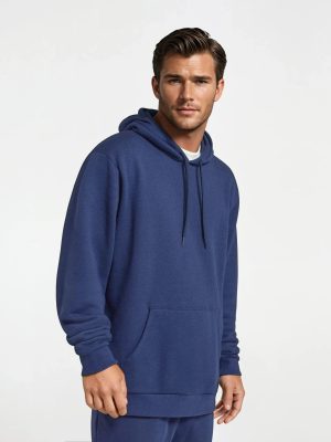 Unisex Merino Blend Hoodie - Deep Navy