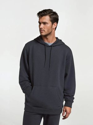 Unisex Merino Blend Hoodie - True Black