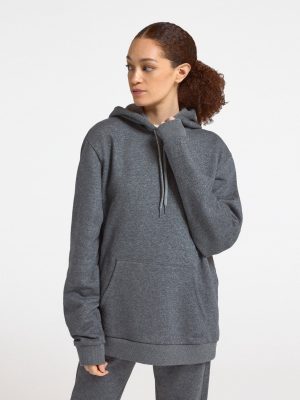 Unisex Merino Blend Hoodie - Natural Grey Heather
