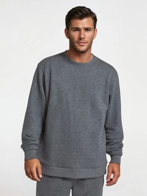 Men's Merino Blend Sweatshirt - Natural Grey Heather