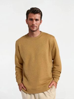 Men's Merino Blend Sweatshirt - Stony Beige Heather