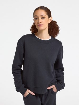 Women's Merino Blend Sweatshirt - True Black