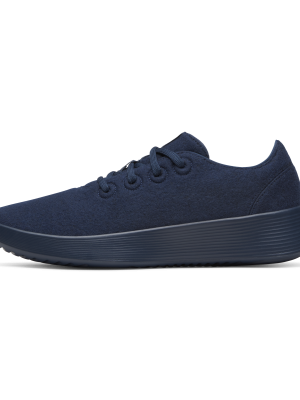 Women's Wool Runner Go - Deep Navy (True Navy Sole)