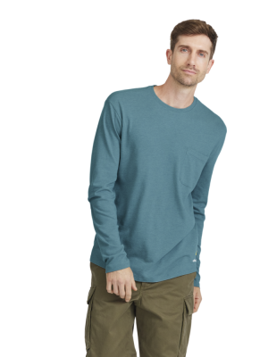 Men's Soft Merino Long Sleeve Tee - Chasm Teal