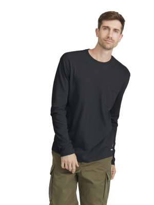 Men's Soft Merino Long Sleeve Tee - True Black - New Edition