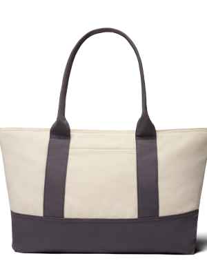Canvas Tote Bag - Natural White/Natural Grey