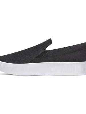 Women's Lounger Lift Velvet - Dark Grey (Blizzard Sole)