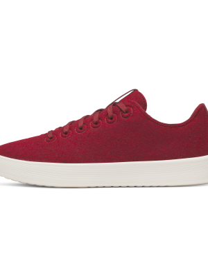 Men's Wool Cruiser - Burgundy (Natural White Sole)