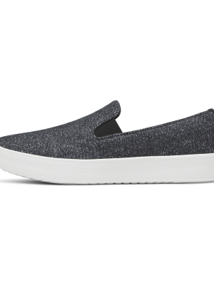 Men's Wool Cruiser Slip On - Dark Grey (Light Grey Sole)