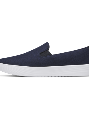 Women's Wool Cruiser Slip On - Dark Navy (Blizzard Sole)