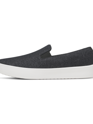 Men's Wool Cruiser Slip On - Natural Black (Blizzard Sole)