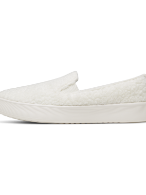 Women's Wool Cruiser Slip On Fluff - Natural White (Natural White Sole)