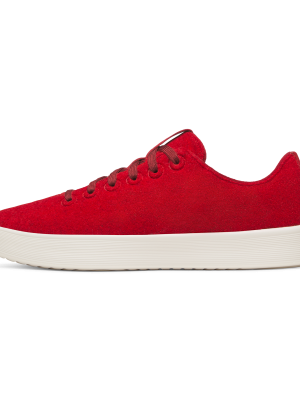 Men's Wool Cruiser - Poppy Red (Natural White Sole)
