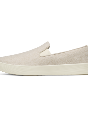 Men's Wool Cruiser Slip On - Rugged Beige (Stony Cream Sole)
