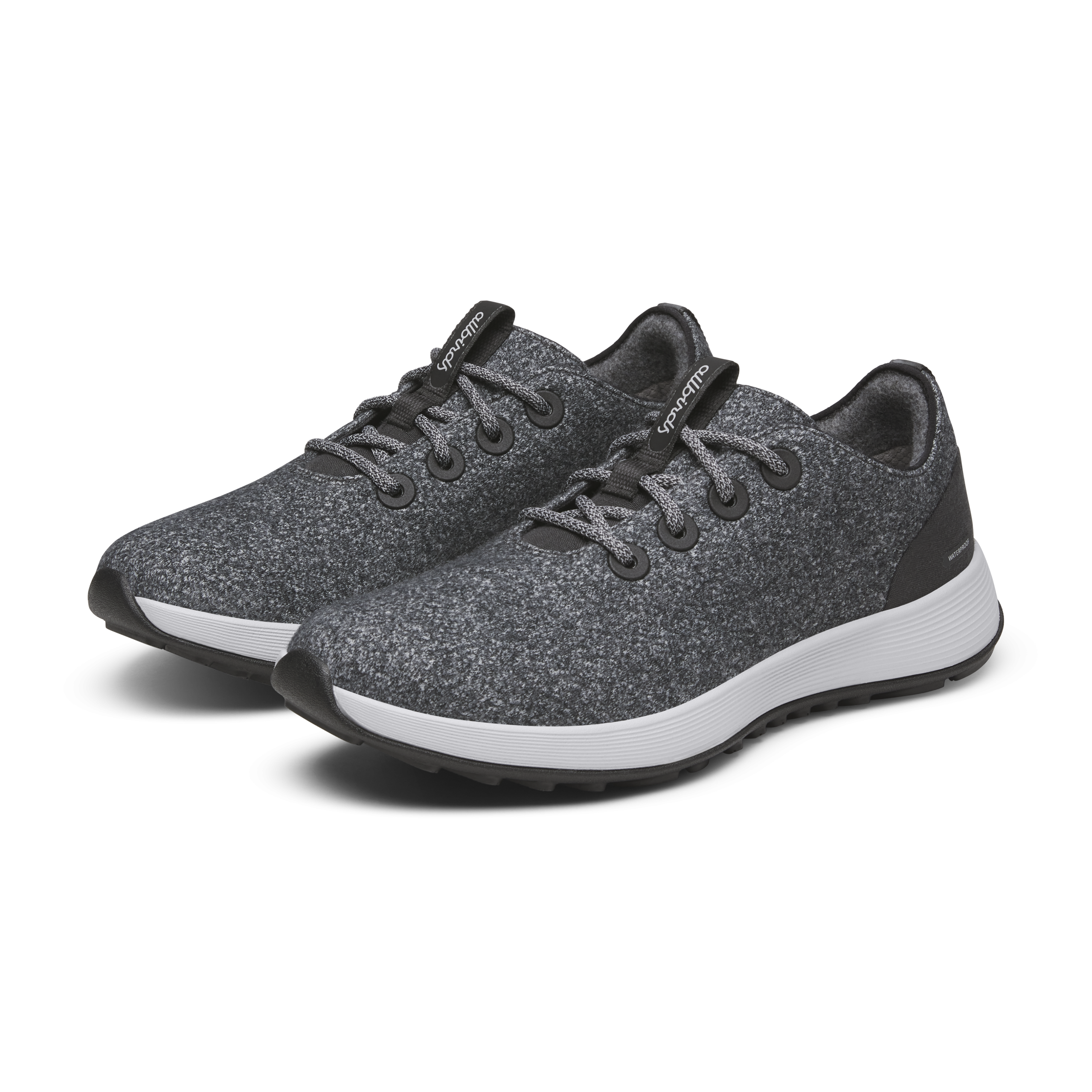 Men's Wool Runner NZ Waterproof - Dark Grey (Light Grey Sole) - Image 5