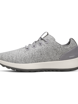 Women's Wool Runner NZ Waterproof - Medium Grey (Natural White Sole)
