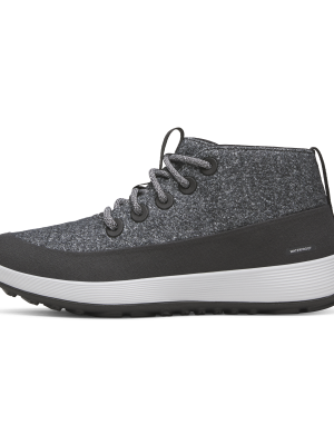 Men's Wool Runner NZ Mid Waterproof - Dark Grey (Light Grey Sole)