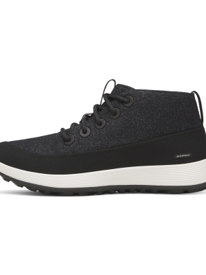 Women's Wool Runner NZ Mid Waterproof - Natural Black (Natural White Sole)