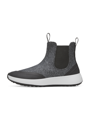 Women's Wool Runner Chelsea - Natural Grey (Light Grey Sole)