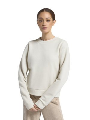 Women's Merino Blend Sweatshirt - Natural White