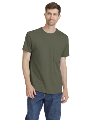 Men's Soft Merino Tee - Thunder Green