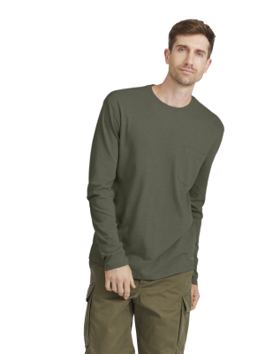 Men's Soft Merino Long Sleeve Tee - Thunder Green