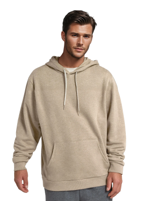Unisex Merino Blend Hoodie - Rugged Beige
