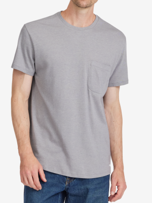 Men's Soft Merino Tee - Medium Grey