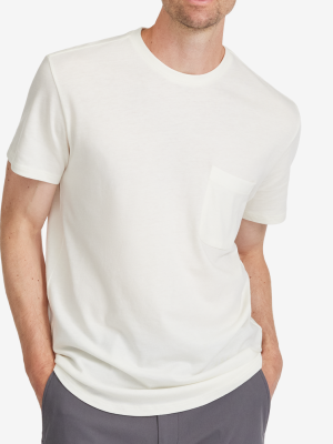 Men's Soft Merino Tee - Natural White