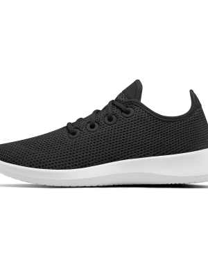 Women's Tree Runner - Jet Black (White Sole)