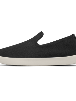 Men's Wool Lounger - True Black (Cream Sole)